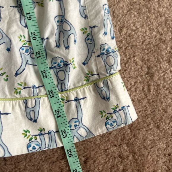 NEW NWOT Roller Rabbit Sleepy Sloth Liza Lounge Set Pants & Top Pajamas Size nXS - Picture 11 of 13